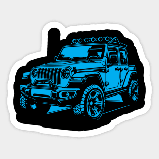 Adventure Awaits: Off-Road Dreams on Wheels - Unleash the Spirit of Jeep in Every Stitch! Sticker